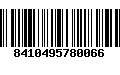 Código de Barras 8410495780066