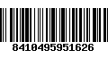 Código de Barras 8410495951626