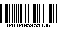 Código de Barras 8410495955136