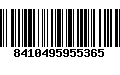 Código de Barras 8410495955365