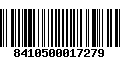 Código de Barras 8410500017279