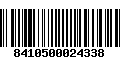 Código de Barras 8410500024338