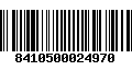 Código de Barras 8410500024970