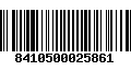 Código de Barras 8410500025861