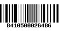 Código de Barras 8410500026486