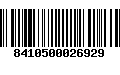 Código de Barras 8410500026929