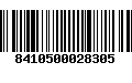 Código de Barras 8410500028305