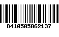 Código de Barras 8410505062137