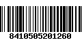 Código de Barras 8410505201260