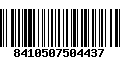 Código de Barras 8410507504437