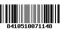 Código de Barras 8410510071148