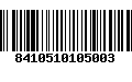 Código de Barras 8410510105003