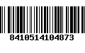 Código de Barras 8410514104873