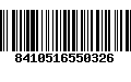 Código de Barras 8410516550326