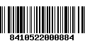 Código de Barras 8410522000884