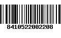 Código de Barras 8410522002208