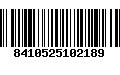 Código de Barras 8410525102189