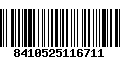 Código de Barras 8410525116711