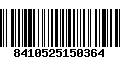 Código de Barras 8410525150364