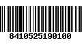 Código de Barras 8410525190100