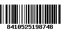 Código de Barras 8410525198748