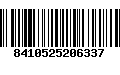 Código de Barras 8410525206337