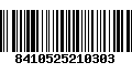 Código de Barras 8410525210303