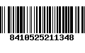 Código de Barras 8410525211348