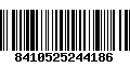 Código de Barras 8410525244186