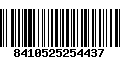 Código de Barras 8410525254437