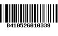 Código de Barras 8410526010339