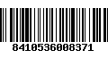 Código de Barras 8410536008371