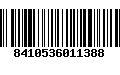 Código de Barras 8410536011388