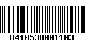 Código de Barras 8410538001103