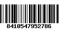 Código de Barras 8410547952786