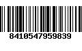 Código de Barras 8410547959839