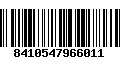 Código de Barras 8410547966011