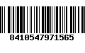 Código de Barras 8410547971565