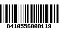 Código de Barras 8410556000119