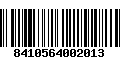 Código de Barras 8410564002013