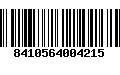 Código de Barras 8410564004215