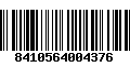 Código de Barras 8410564004376