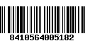 Código de Barras 8410564005182