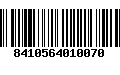 Código de Barras 8410564010070