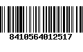 Código de Barras 8410564012517