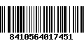 Código de Barras 8410564017451