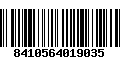 Código de Barras 8410564019035