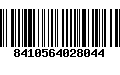 Código de Barras 8410564028044