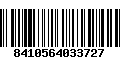 Código de Barras 8410564033727