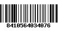 Código de Barras 8410564034076